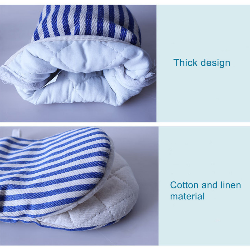 1gab Kokvilnas mikroviļņu krāsns cimdi virtuves gatavošana mikroviļņu krāsns dūraiņi karstumizturīgi, neslīdoši trauku turētāji cepšanas cimdi