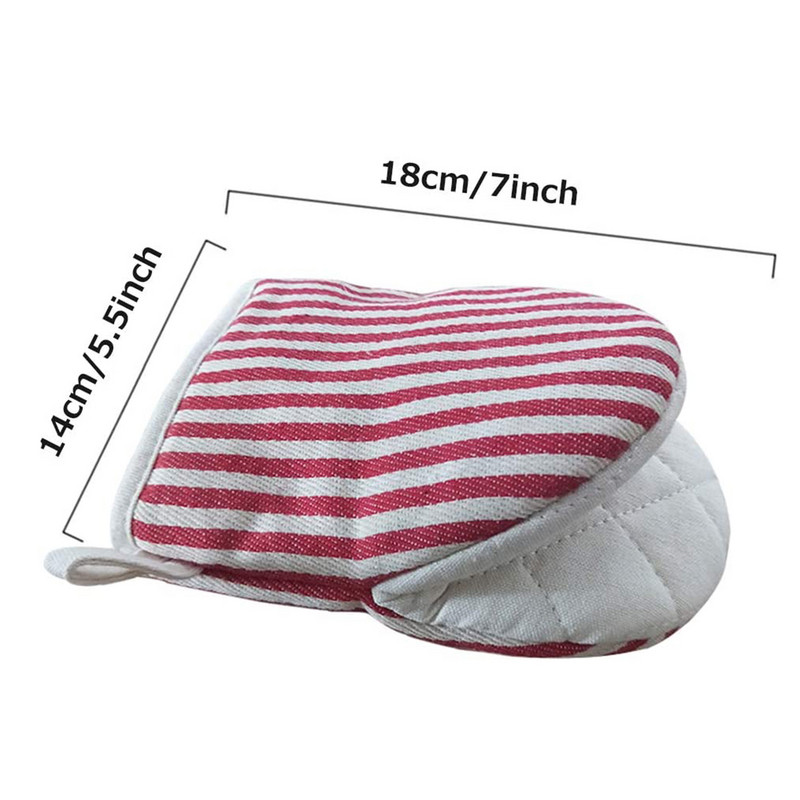 1gab Kokvilnas mikroviļņu krāsns cimdi virtuves gatavošana mikroviļņu krāsns dūraiņi karstumizturīgi, neslīdoši trauku turētāji cepšanas cimdi