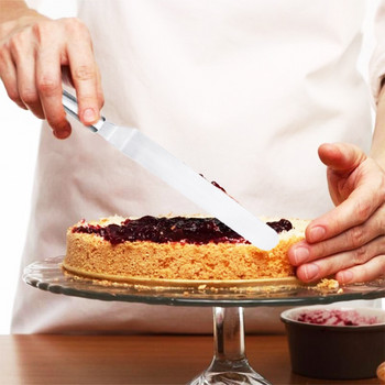 Μαχαίρι παλέτας από ανοξείδωτο χάλυβα γωνιακή σπάτουλα γλάσο 3 μεγεθών για κέικ cupcake που διακοσμούν εξομαλυντικά γλυκά παγωτού γλάσου
