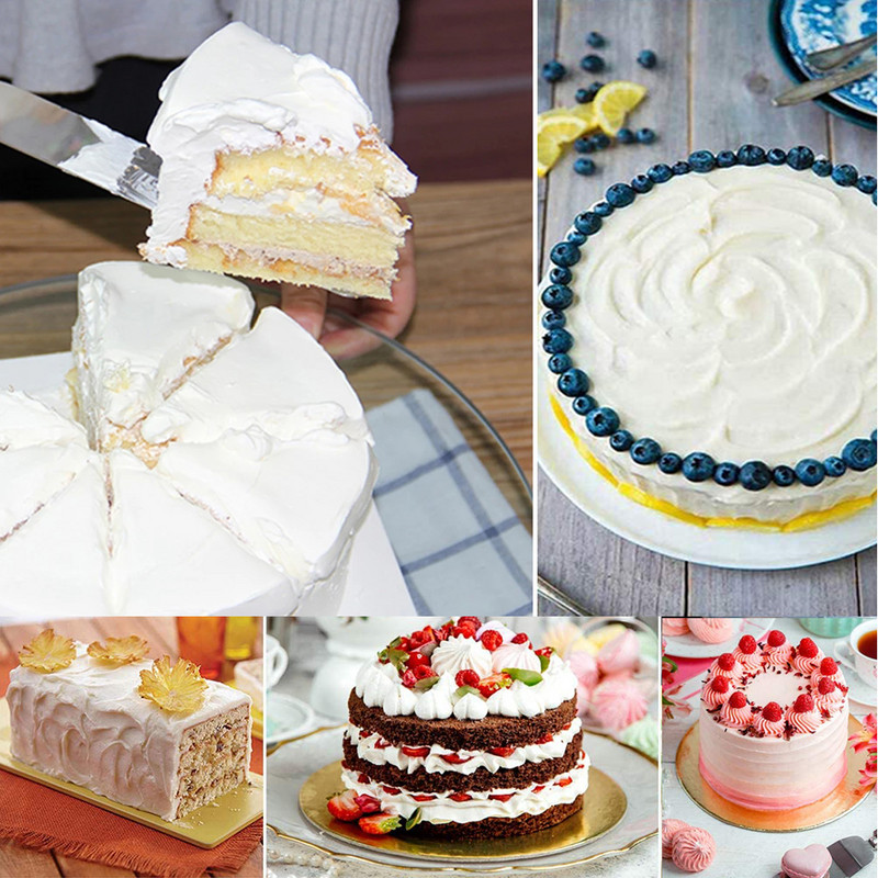 Nerūsējošā tērauda izliekta paletes nazis leņķveida glazūras lāpstiņa 3 izmēri kēksu kūku dekorēšanai, izlīdzinošai glazūrai glazūrai.