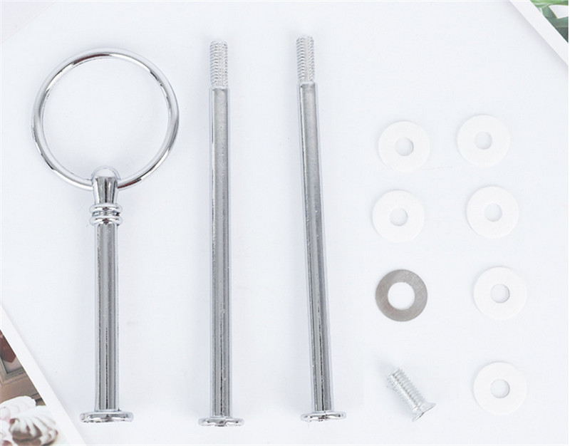 Noņemams kūku statīvs Eiropas stila 3 līmeņu konditorejas izstrādājumu augļu šķīvja pasniegšanai deserta turētājs Kāzu ballītes mājas dekors