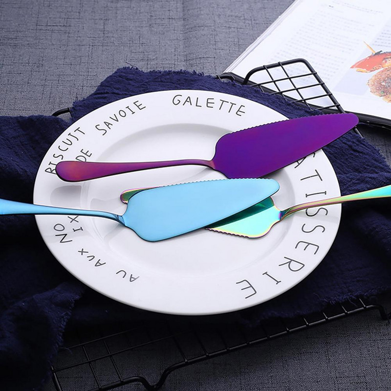 60% karstā izpārdošana nerūsējošā tērauda kūku serveris konditorejas izstrādājumu sviesta sadalītājs picas siera lāpstiņa nazis mājas virtuves ballītei