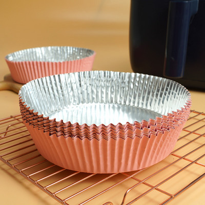 20 gab. Gaisa cepšanas ierīce Vienreizējās lietošanas papīra čaula Mikroviļņu Eļļas Folija Alvas Tvaicēšanas paklājiņi Alumīnija folija BBQ pārtikas paplātes trauks Nepiedegošs cepeškrāsns