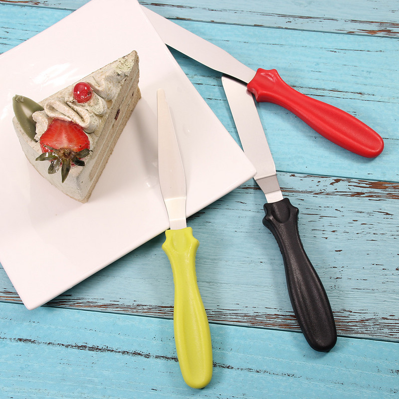 Mazo izliekto / leņķisko lāpstiņu paletes nažu komplekts pa 3, kūkas / glazūra / Sugarcraft / fondants - kūku dekorēšanas rīki