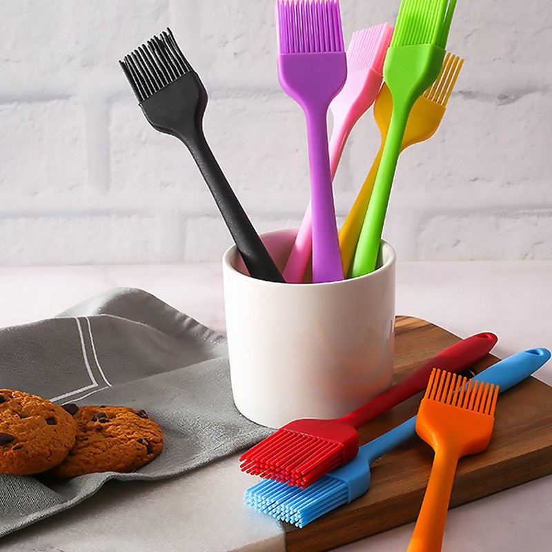 Silikoninis konditerijos šepetėlis aliejaus teptukai pyragams duonai sviestas kepimo įrankiai virtuvės kepsninės teptukas kepimo bastet teptuko indas