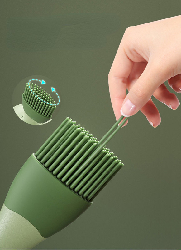 Βούρτσα λαδιού με μπουκάλι Σπίτι τηγανίτα με ανθεκτικό σε υψηλές θερμοκρασίες Σετ μπουκαλιών λαδιού Όλα σε ένα Σετ μπάρμπεκιου ψησίματος σιλικόνης βούρτσα κουζίνας