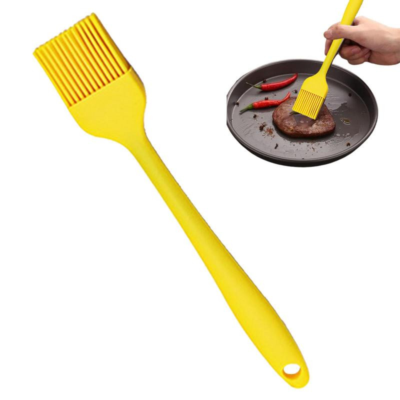 Silikona putu konditorejas birste Karstumizturīga BBQ urbšanas birste cepšanai Ēdienu gatavošanai Pārnēsājamas birstes virtuves piederumi