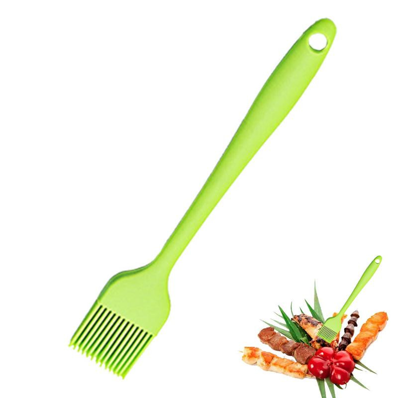 Silikona putu konditorejas birste Karstumizturīga BBQ urbšanas birste cepšanai Ēdienu gatavošanai Pārnēsājamas birstes virtuves piederumi