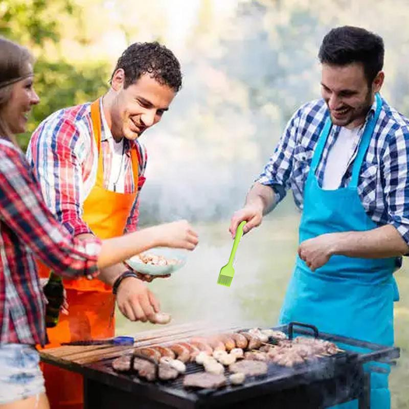 Silikona putu konditorejas birste Karstumizturīga BBQ urbšanas birste cepšanai Ēdienu gatavošanai Pārnēsājamas birstes virtuves piederumi