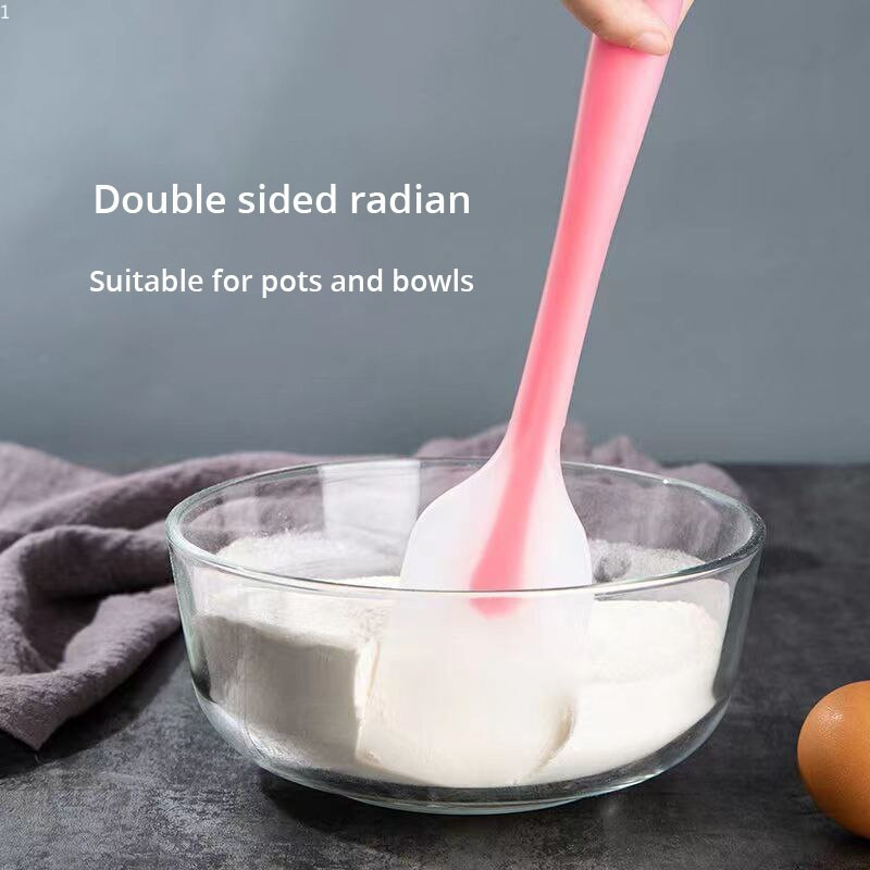Félig átlátszó fogantyú magas hőmérsékletnek ellenálló szilikon kaparó krém kaparó torta kaparó sütő szerszám tartozékok 2 DB