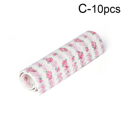 10Gb Vienreizējās lietošanas apdrukāts pārtikas iesaiņojums vaskots papīrs frī kartupeļi maize iepakojums cepšanas papīrs sviestmaižu konfektes, eļļu necaurlaidīgs vaska papīrs