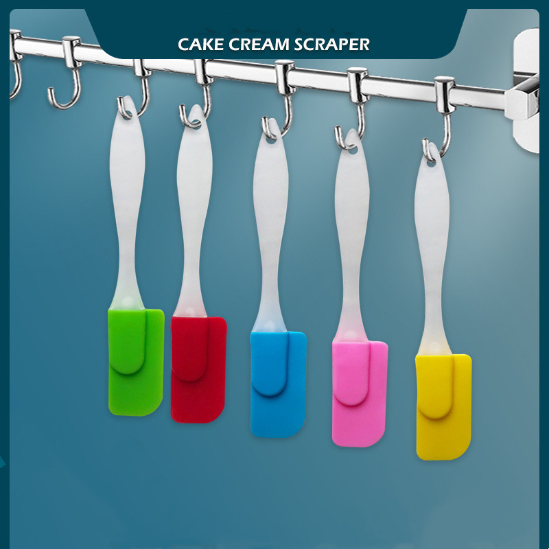 Cepšanas instrumentu lāpstiņa Caurspīdīga Mini Silikona lāpstiņa Cepamās lāpstiņas krēms Karstumizturīgs Virtuves piederumu skrāpis Dekorators