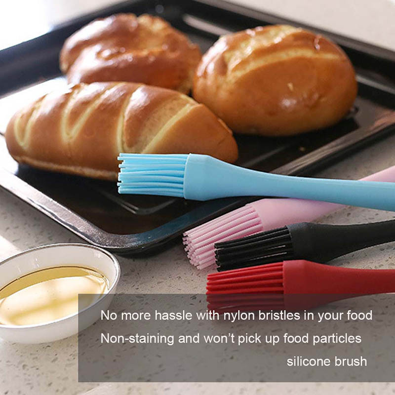 TEENRA 1 gab. Karstumizturīga silikona eļļas birste virtuves sviesta birste Augstas temperatūras bārbekjū birste maize BBQ gatavošanas rīki