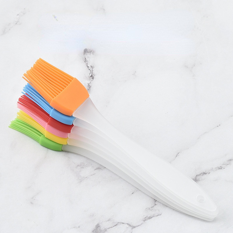 Maza silikona otiņa, caurspīdīgs rokturis, sadalīts silikona eļļas otiņa, garšvielu otiņa sadalīta BBQ ota cepšanas rīks virtuves rīki