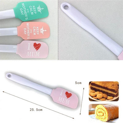 1gb Cute Sirds Zvaigznes burti Rakstu Kūka Lāpstiņa Pārtikas kvalitātes Silikona Sviesta Skrāpis Kūkas Krēms Sajaukšana Cepšanas rīki Nejauši