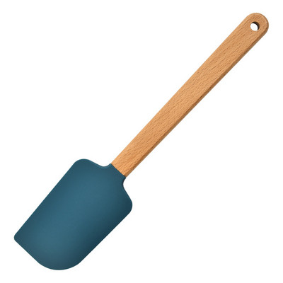 Koka roktura kūkas lāpstiņa Silikona skrāpis Nepiedegošs konditorejas izstrādājumu blenderis Krējuma sviesta smērētājs Virtuve Pica Pīrāgi Cepšanas rīki