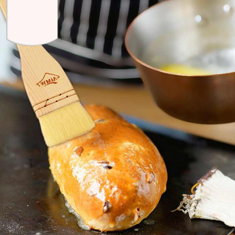 Taisna koka rokturi vilnas birstes josta Iepakojums Vilnas suka koka rokturis bārbekjū birste mati Love Full House cepšanas rīks