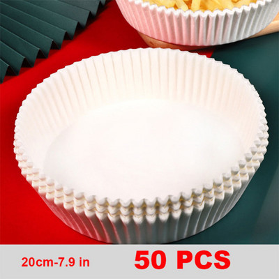 Gaisa cepšanas ierīces vienreizējās lietošanas papīrs gaisa ceptuvei siera kūkas Gaisa cepšanas ierīces piederumi pergamenta koksnes masas tvaicējamais papīrs cepšanai