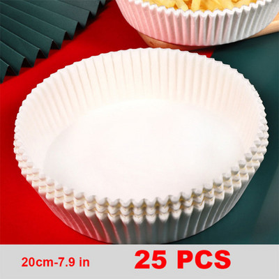 Gaisa cepšanas ierīces vienreizējās lietošanas papīrs gaisa ceptuvei siera kūkas Gaisa cepšanas ierīces piederumi pergamenta koksnes masas tvaicējamais papīrs cepšanai