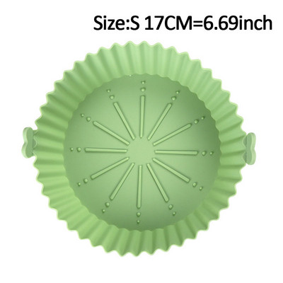 17/20 cm-es légsütő szilikon tepsi tortaforma csokoládé formák sütőedények péksütemény Airfryer edény kerek grillserpenyő