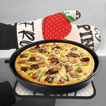 My Happiness Fruit 2pcs Mitt Hot Pad Fresh Strawberry Barbecue Heat Resist Кухненски ръкавици Hot Oven Bowl Комплект ръкавици за фурна