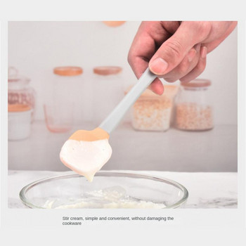 5τμχ Μίνι σπάτουλα σιλικόνης βουτυρόκρεμα κουζίνας σπάτουλα ζαχαροπλαστικής σκεύη ζαχαροπλαστικής βουτύρου πινέλο ανάμειξης σκεύη ψησίματος κέικ κουζίνας