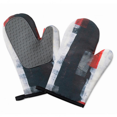 1 чифт нехлъзгащи се изолационни ръкавици против изгаряне силиконови ръкавици за фурна ръкавици за печене на фурна инструмент за готвене барбекю