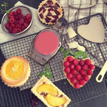 Αξεσουάρ Bakeware Φόρμα για τάρτα για πίτα Αποσπώμενη κάτω κέικ Εργαλείο ζαχαροπλαστικής σε σχήμα καρδιάς Φόρμες ψησίματος κυμάτων