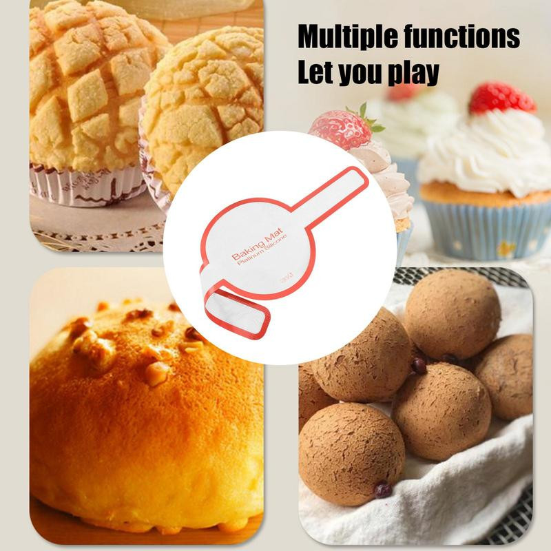 Silikoninis duonos diržas, ilgos rankenos, daugkartinio naudojimo olandiška orkaitė, silikoninis kepimo kilimėlis, duonos minkymo padėklas Virtuvės kepimo priedai