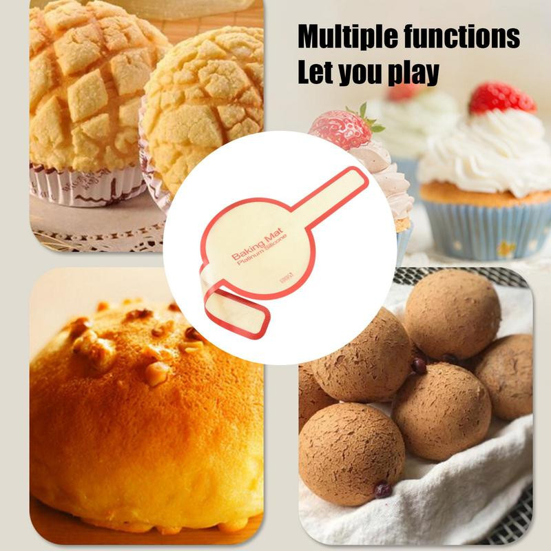 Silikoninis duonos diržas, ilgos rankenos, daugkartinio naudojimo olandiška orkaitė, silikoninis kepimo kilimėlis, duonos minkymo padėklas Virtuvės kepimo priedai