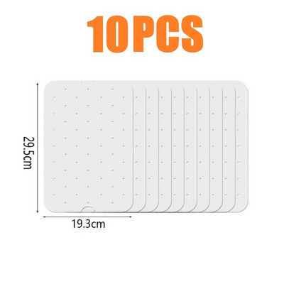 Grilis Griliui Manga Vienkartinis oro popieriaus priedas Popierius Oro gruzdintuvė Nelipnus įdėklas oro kilimėliui Ninja gruzdintuvė gruzdintuvė popierinis kepimas