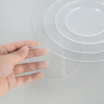 Στρογγυλοί ακρυλικοί δίσκοι κέικ 10-25 cm DIY Art Blank Board Δίσκος εργαλείων για κέικ Στάση για κέικ Topper Εργαλείο διακόσμησης Αξεσουάρ ψησίματος