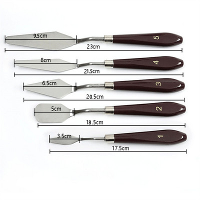 5db/szett rozsdamentes acél torta spatula krém cukormáz Frostin paletta kés sütés péksütemény torta dekoráció kés kaparó konyhai eszköz