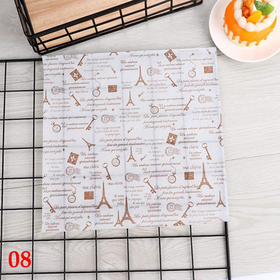 50GAB Maize Eļļas Papīrs Vaska Papīrs Ūdensnecaurlaidīgs Pārtikas Tauku Necaurlaidīgs Iesaiņojums Maize Sviestmaižu cepšanas rīks Virtuves piederumi