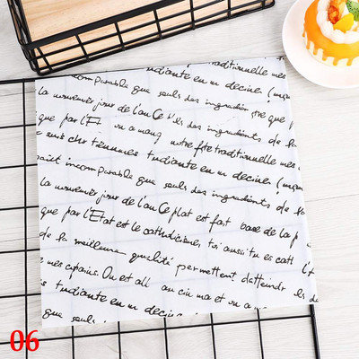 50GAB Maize Eļļas Papīrs Vaska Papīrs Ūdensnecaurlaidīgs Pārtikas Tauku Necaurlaidīgs Iesaiņojums Maize Sviestmaižu cepšanas rīks Virtuves piederumi