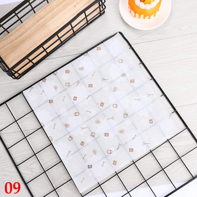 50GAB Maize Eļļas Papīrs Vaska Papīrs Ūdensnecaurlaidīgs Pārtikas Tauku Necaurlaidīgs Iesaiņojums Maize Sviestmaižu cepšanas rīks Virtuves piederumi