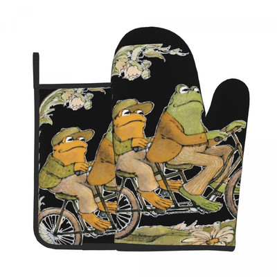Aromantic Pride Frog! Γάντια κουζίνας βάτραχος Μόνωση Μπάρμπεκιου Γάντι Κατσαρόλα Σετ ψησίματος Γάντια Μαγειρικής