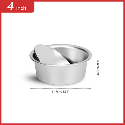 4/6/8 colio apvalių tortų formų rinkinys su nuimamu dugnu aliuminio lydinio šifono pyrago formų / formų rinkinys 3 pakopų apvalių tortų skardų įrankiai