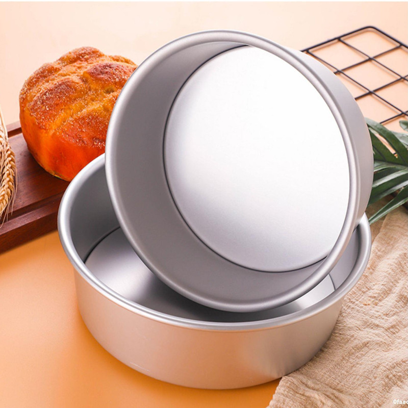 4/6/8 colio apvalių tortų formų rinkinys su nuimamu dugnu aliuminio lydinio šifono pyrago formų / formų rinkinys 3 pakopų apvalių tortų skardų įrankiai