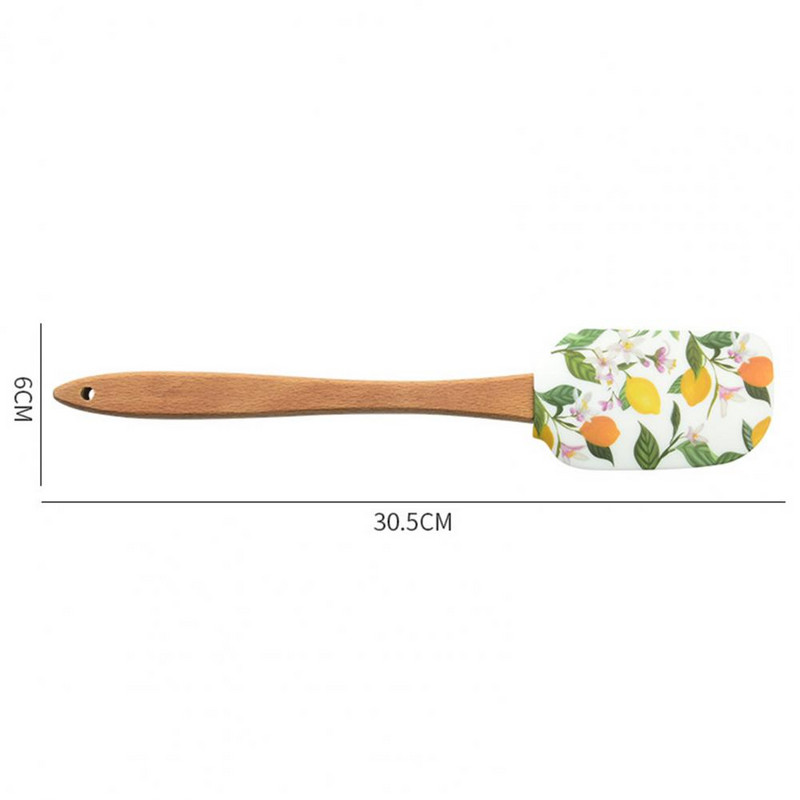 Ilgmūžīgs, neslīdošs gatavošanas cepšanas skrāpis Cepšanas lāpstiņa Bez burzām maisīšanas gatavošanas sviesta skrāpis Sadzīves piederumi