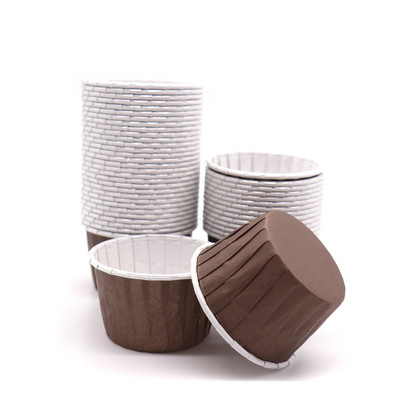 50 vnt Muffin Cake Cupcake Dėklai Spalvotas taškas Aliejui atsparus Cupcake Pamušalas Kepimo puodelio padėklas Vestuvių vakarėlio kasetės Vyniojamasis popierius