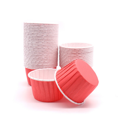 50 vnt Muffin Cake Cupcake Dėklai Spalvotas taškas Aliejui atsparus Cupcake Pamušalas Kepimo puodelio padėklas Vestuvių vakarėlio kasetės Vyniojamasis popierius