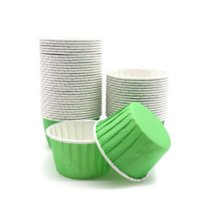 50 vnt Muffin Cake Cupcake Dėklai Spalvotas taškas Aliejui atsparus Cupcake Pamušalas Kepimo puodelio padėklas Vestuvių vakarėlio kasetės Vyniojamasis popierius