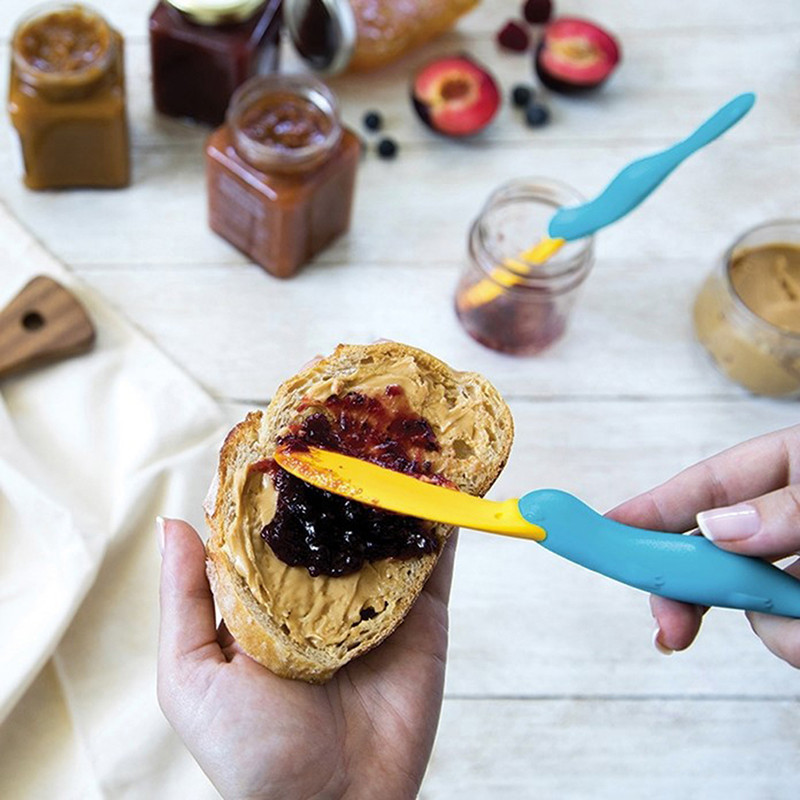 Virtuves piederumi Silikona lāpstiņa Sviests Garšvielas Instrumenti Skrāpis Nelipīgs Burcām Blenderis Lāpstiņa Siers Virtuves sīkrīki Ievārījums