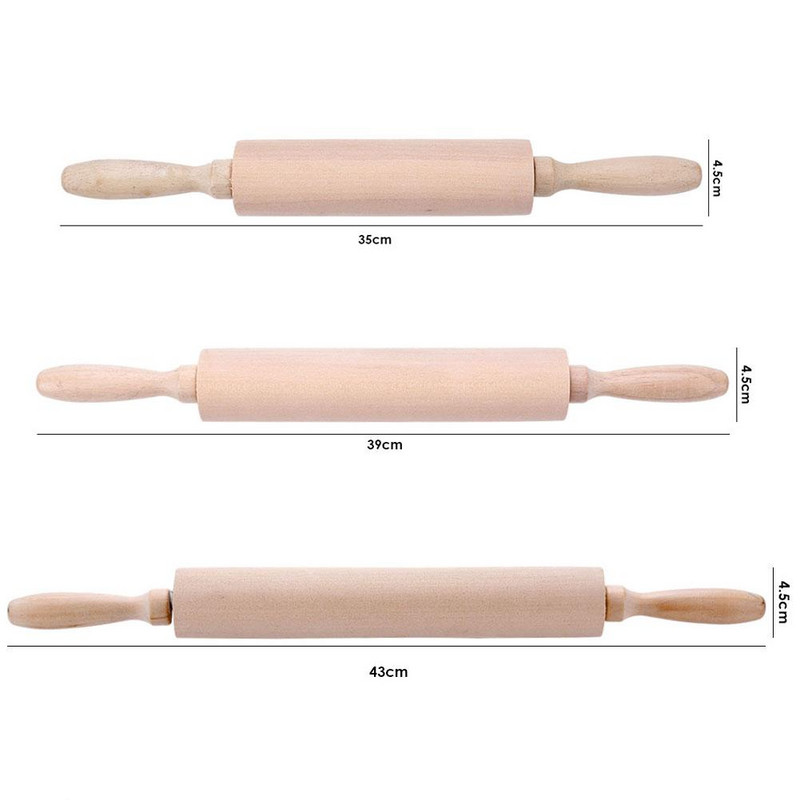 Namų masyvo masyvo kočėlas Fondant pyragas Kepimo Sausainiai Makaronai Tešlos skrudinimas Kočėlas Virtuvės priedai