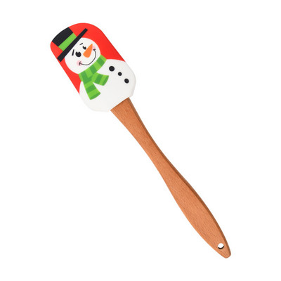 Rajzfilm mintás szilikon sütőlapát tapadásmentes tészta turmixgépek fa nyelű krém főzőkaparó konyhai liszt torta keverő