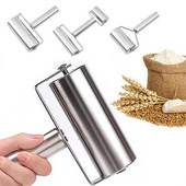 Nerūdijančio plieno dvigalvis volelis Nelipnus tešlos tešlos volelis Koldūnai Virtuvės priedai Picos kepimo reikmenys