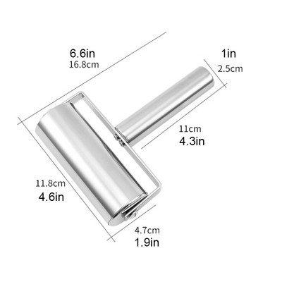 Nerūdijančio plieno dvigalvis volelis Nelipnus tešlos tešlos volelis Koldūnai Virtuvės priedai Picos kepimo reikmenys