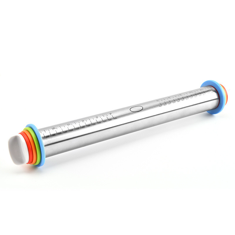 Nerūdijančio plieno reguliuojamas kočėlas kočėlas torto volelis tešlos kočėlas Kepimo įrankiai