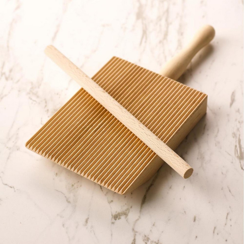 Kepimo įrankiai Makaronų lenta Rankų darbo neprideganti medinė tešlos lenta Karšta buitinė kukulių kočiojimas Naujas Gnocchi volelis medinis